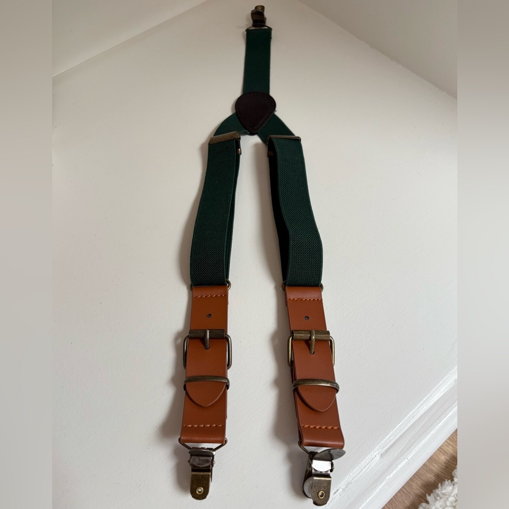 Set of Hunter Green Boys’ Suspenders